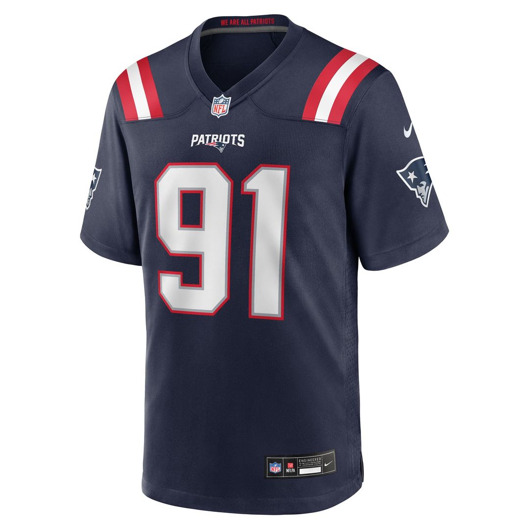 Elijah Ponder New England Patriots Team Jersey - Navy
