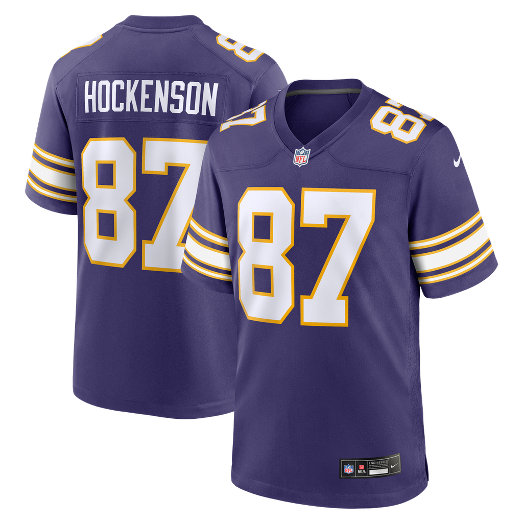 T.J. Hockenson Minnesota Vikings Classic Player Jersey - Purple