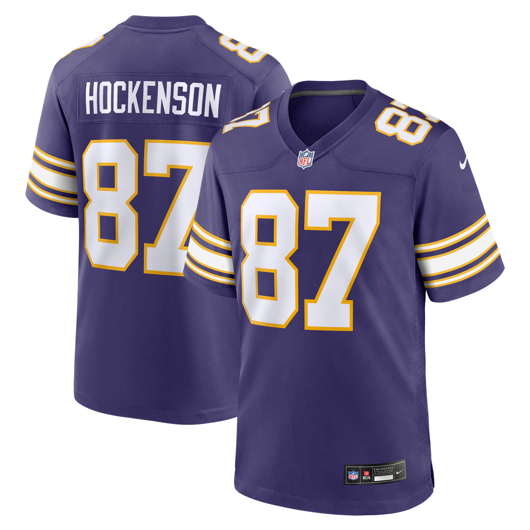T.J. Hockenson Minnesota Vikings Classic Player Jersey - Purple