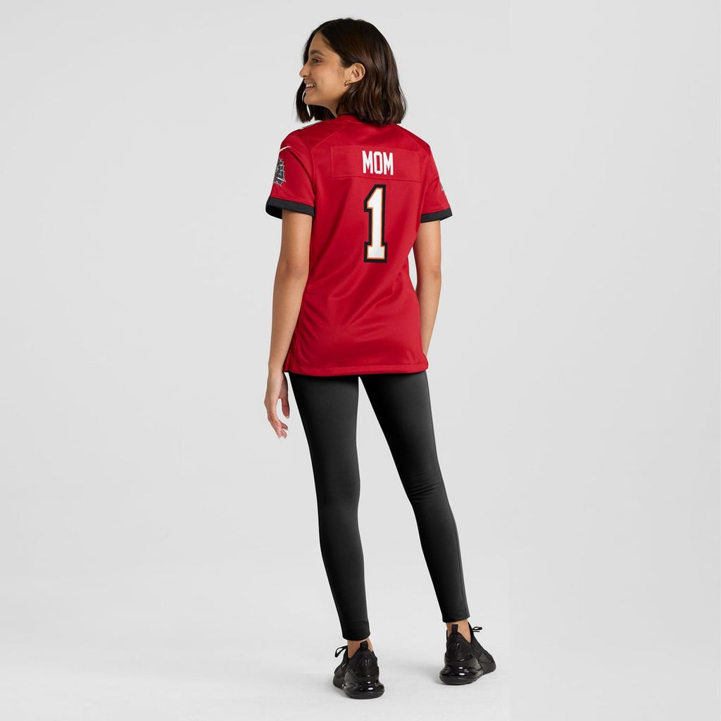 Number 1 Mom Tampa Bay Buccaneers Women's Jersey - Red