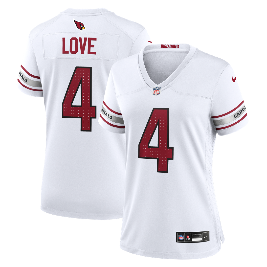 Jeremiyah Love Arizona Cardinals Women's Jersey - White
