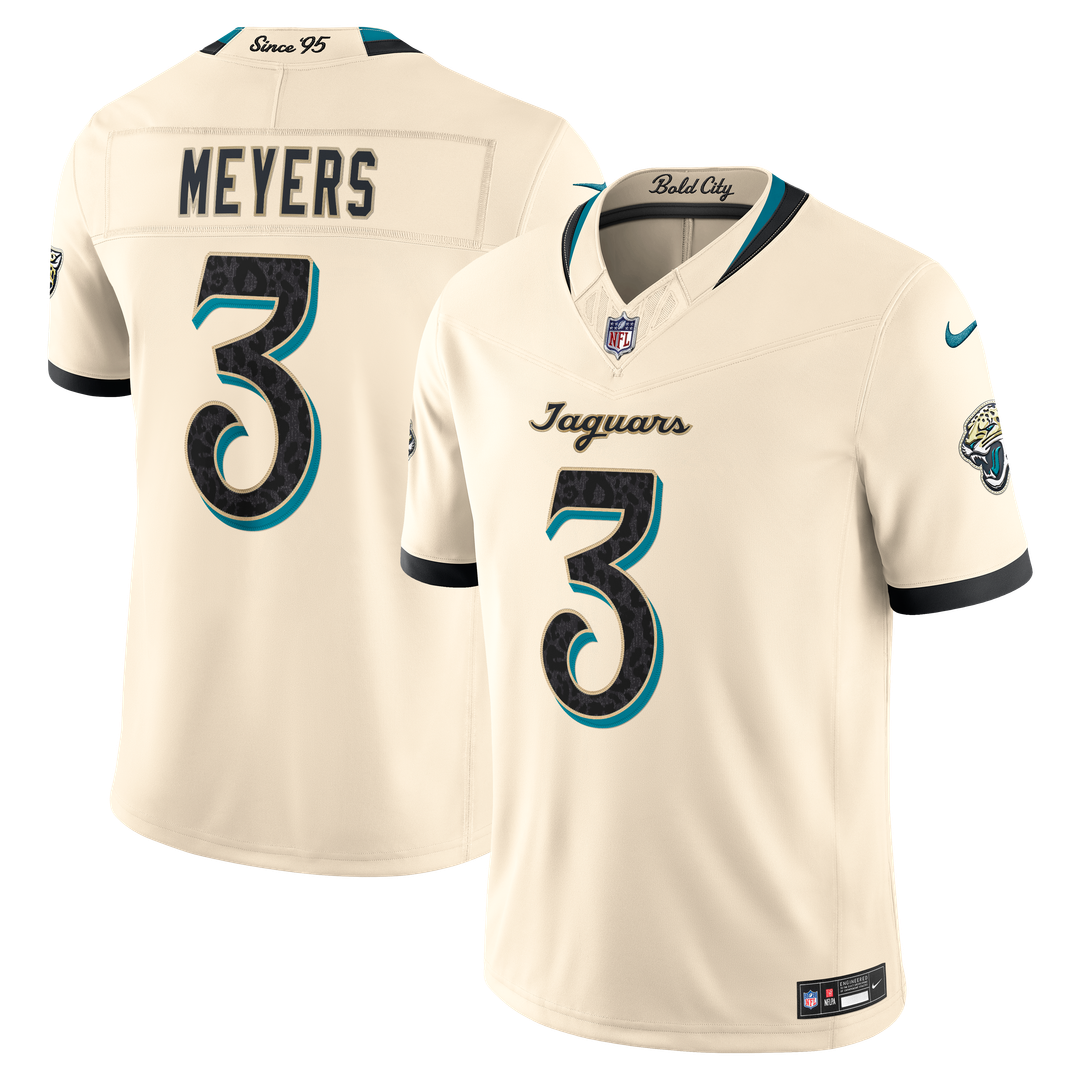 Jakobi Meyers Jacksonville Jaguars 2026 Rivalries Collection Stitched Jersey - Natural