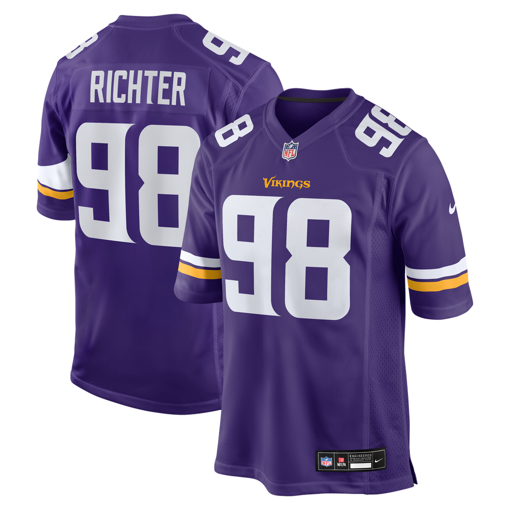 Bo Richter Minnesota Vikings Team Jersey - Purple