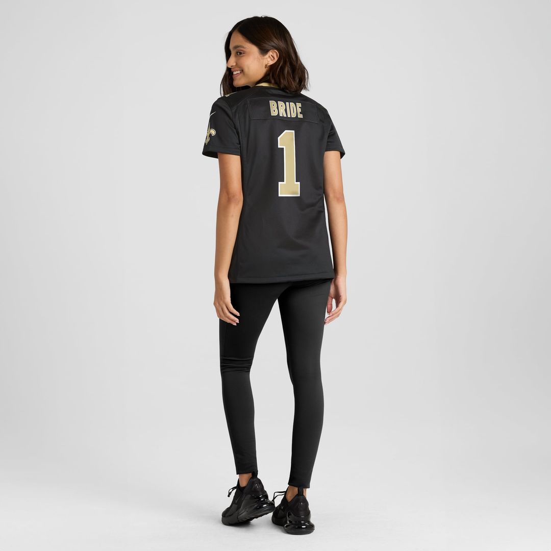 Number 1 Bride New Orleans Saints Women's Jersey - Black