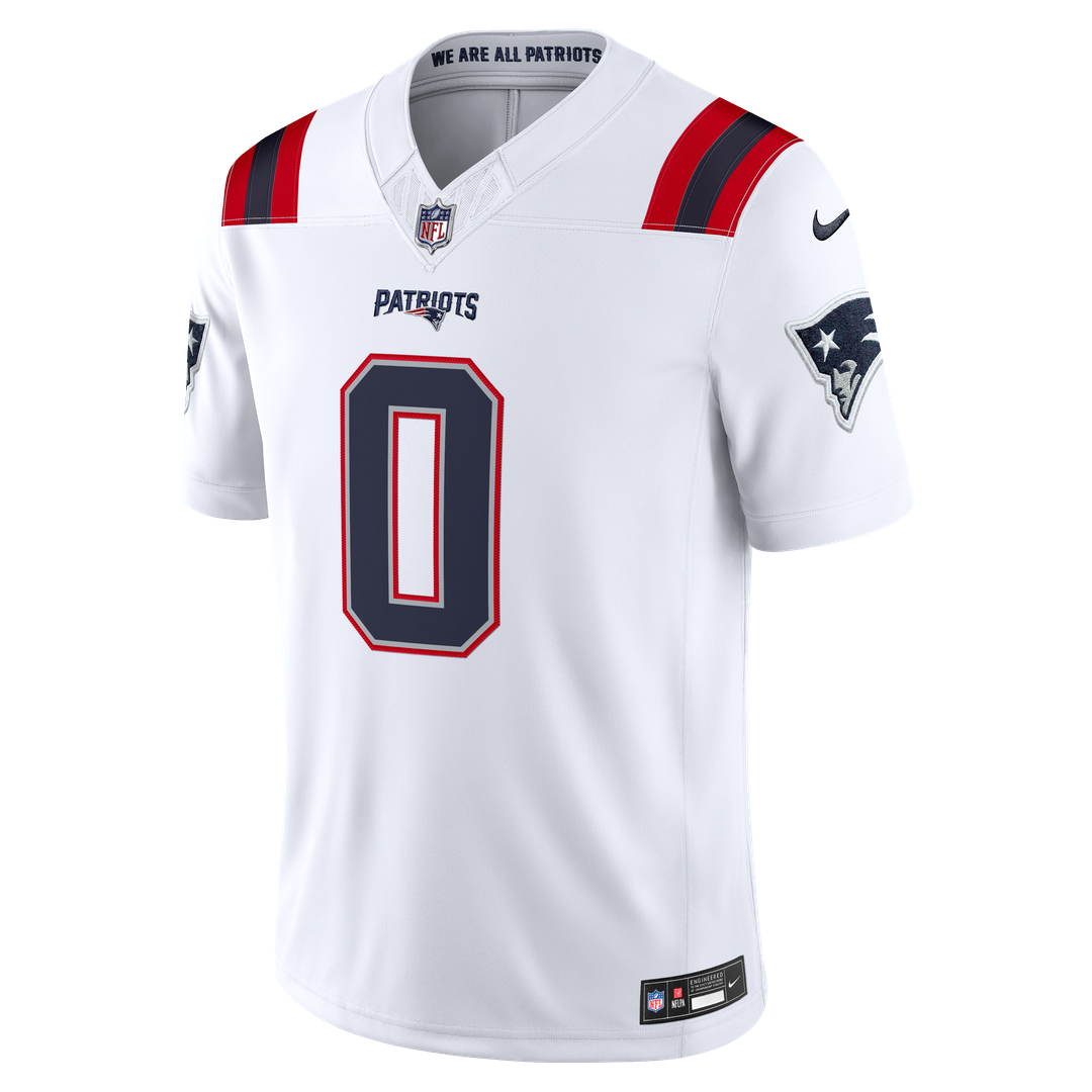 Christian Gonzalez New England Patriots Alternate Stitched Jersey - Red
