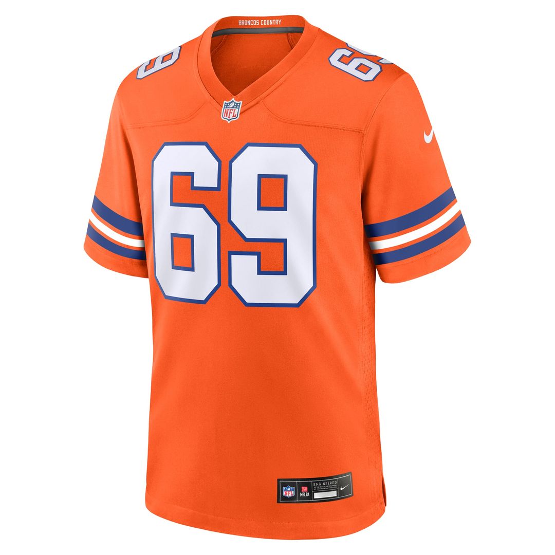 Mark Schlereth Denver Broncos Retired Player Alternate Jersey - Orange