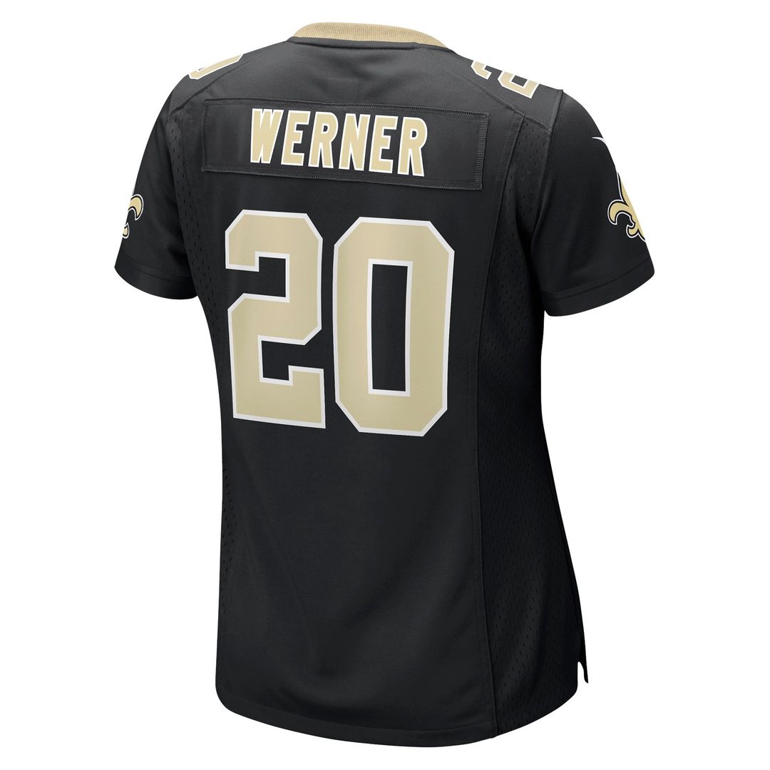 Pete Werner New Orleans Saints Women's Jersey - Black