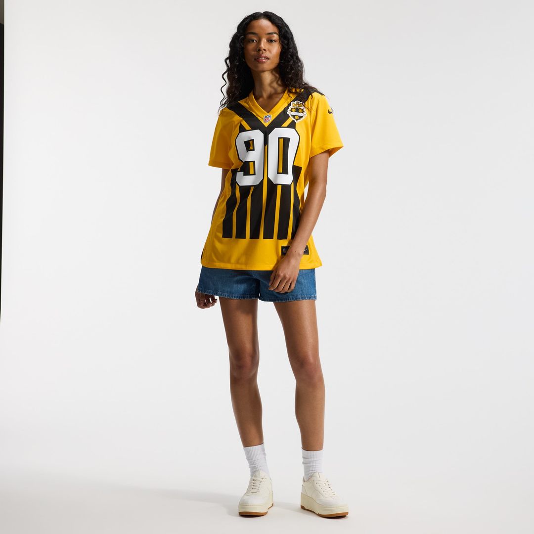 T.J. Watt Pittsburgh Steelers Women's Alternate 1933 Throwback Jersey - Gold