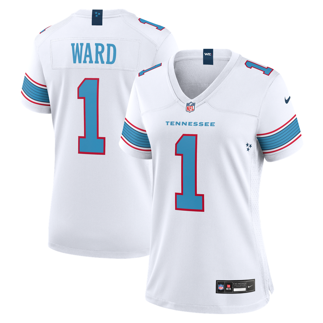 Cameron Ward Tennessee Titans Women's Jersey - White