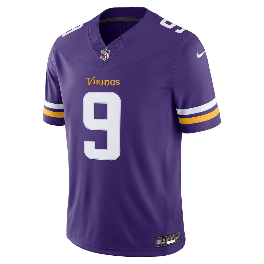 J.J. McCarthy Minnesota Vikings Team Stitched Jersey - Purple