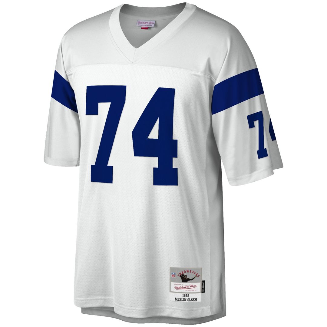 Merlin Olsen Los Angeles Rams Legacy Jersey - White
