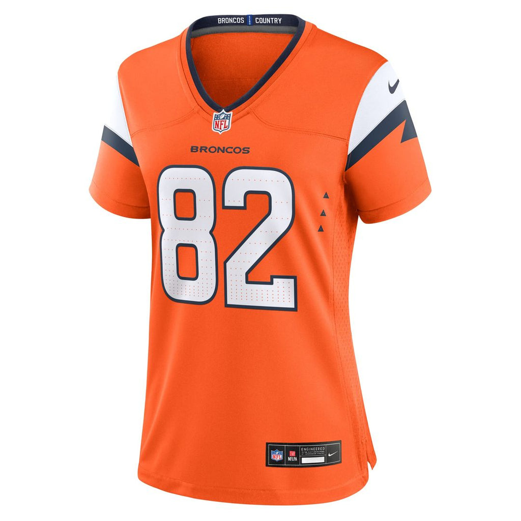 Adam Trautman Denver Broncos Women's Team Jersey - Orange