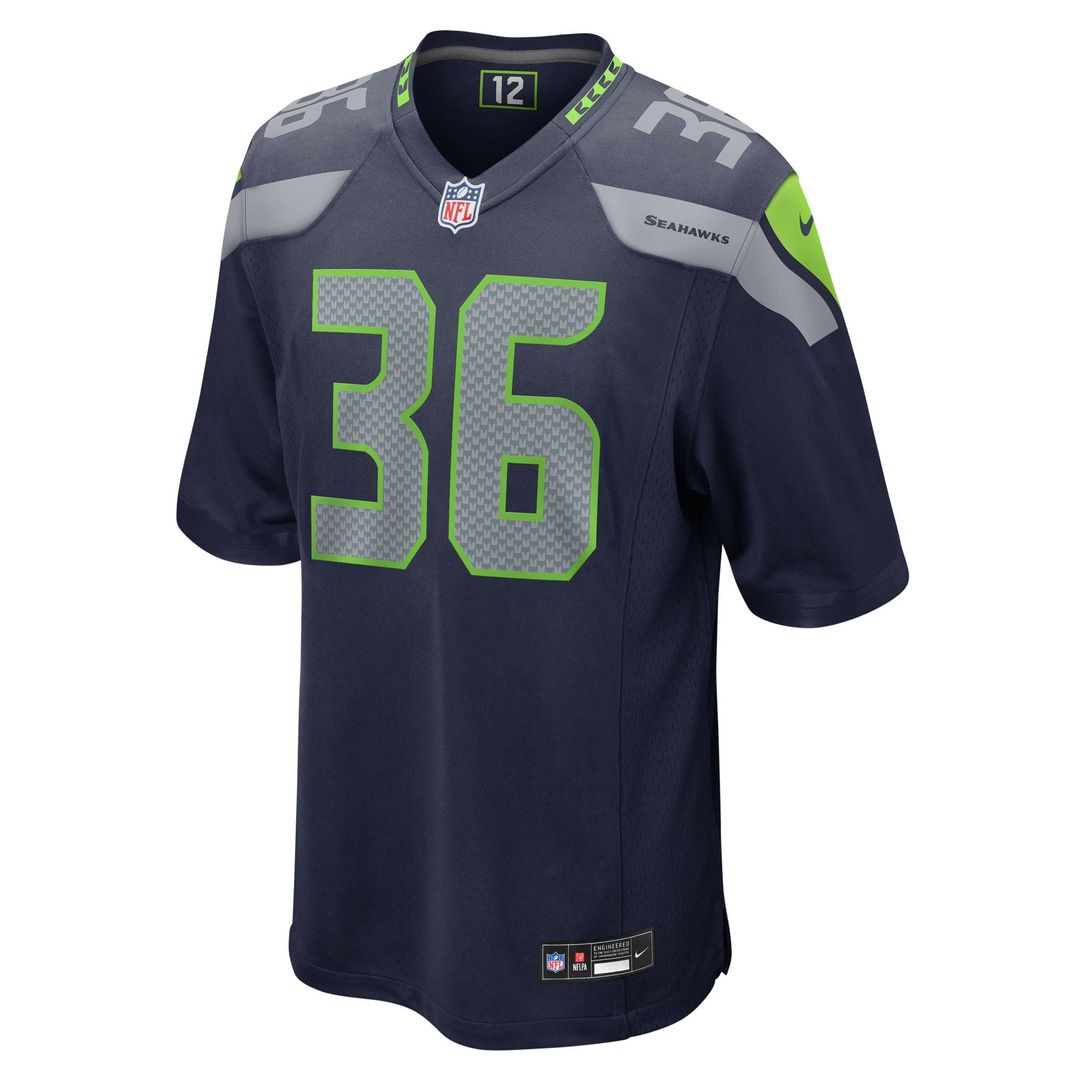 George Holani Seattle Seahawks Team Jersey - College Navy