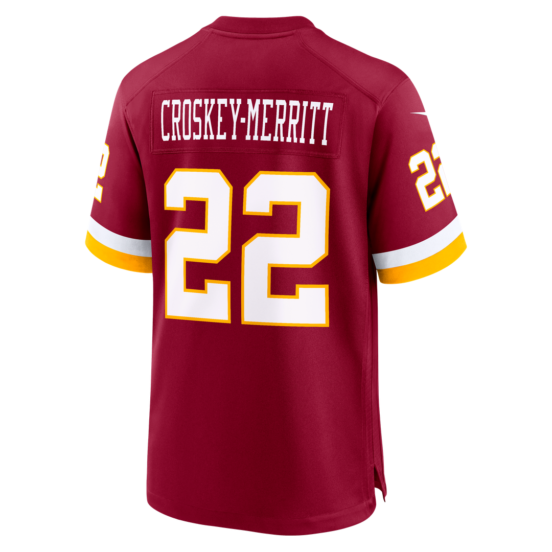 Jacory Croskey-Merritt Washington Commanders Jersey - Burgundy