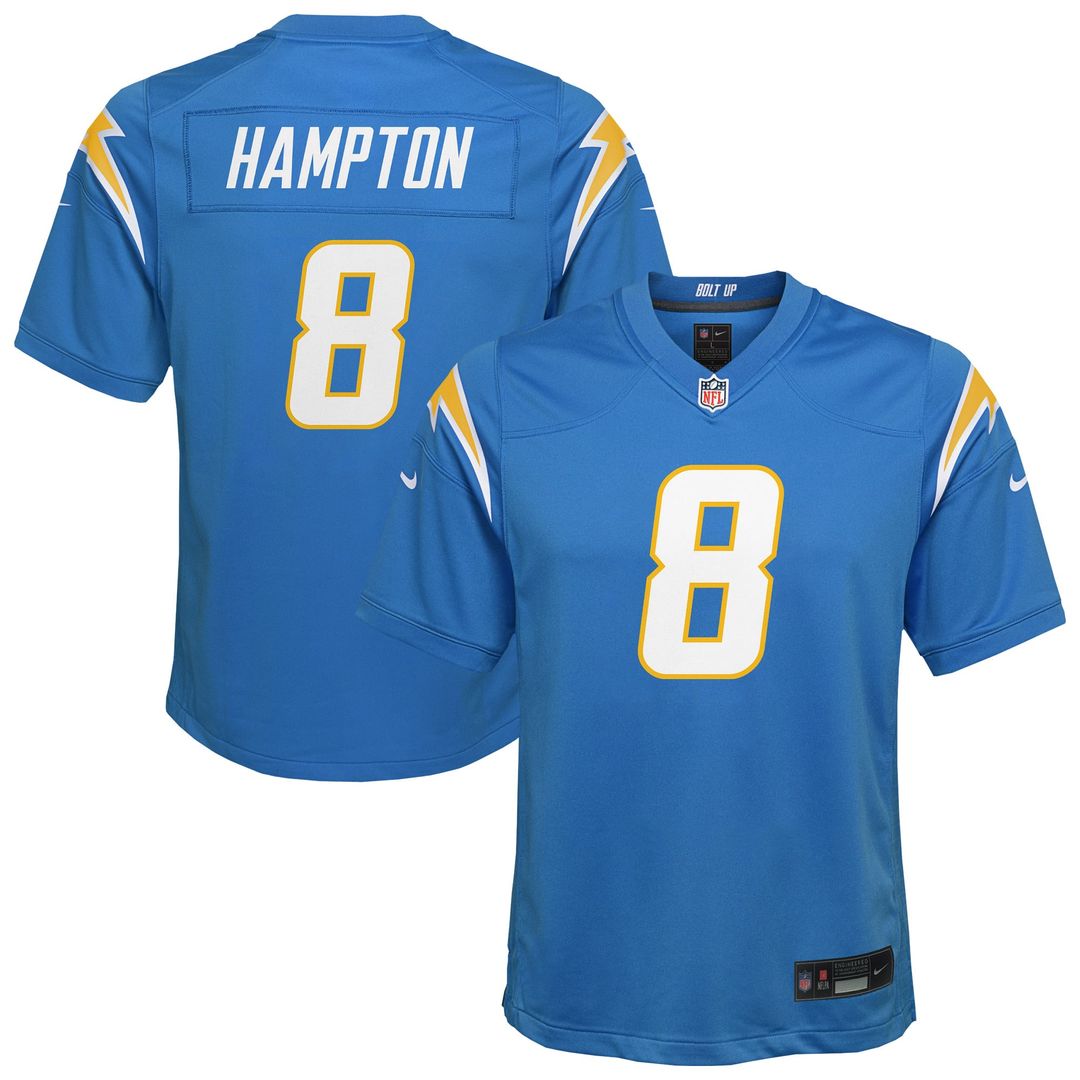 Omarion Hampton Los Angeles Chargers Youth Team Jersey - Powder Blue