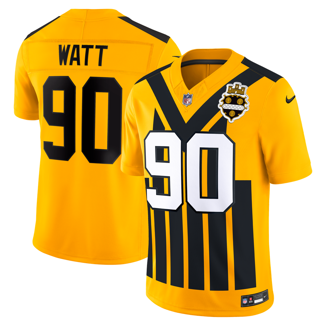 T.J. Watt Pittsburgh Steelers Team Stitched Jersey - Black