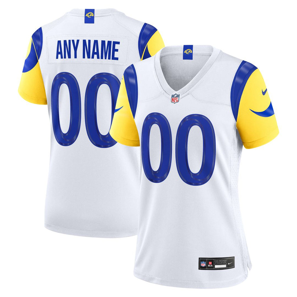 Los Angeles Rams Women's Custom Jersey - White