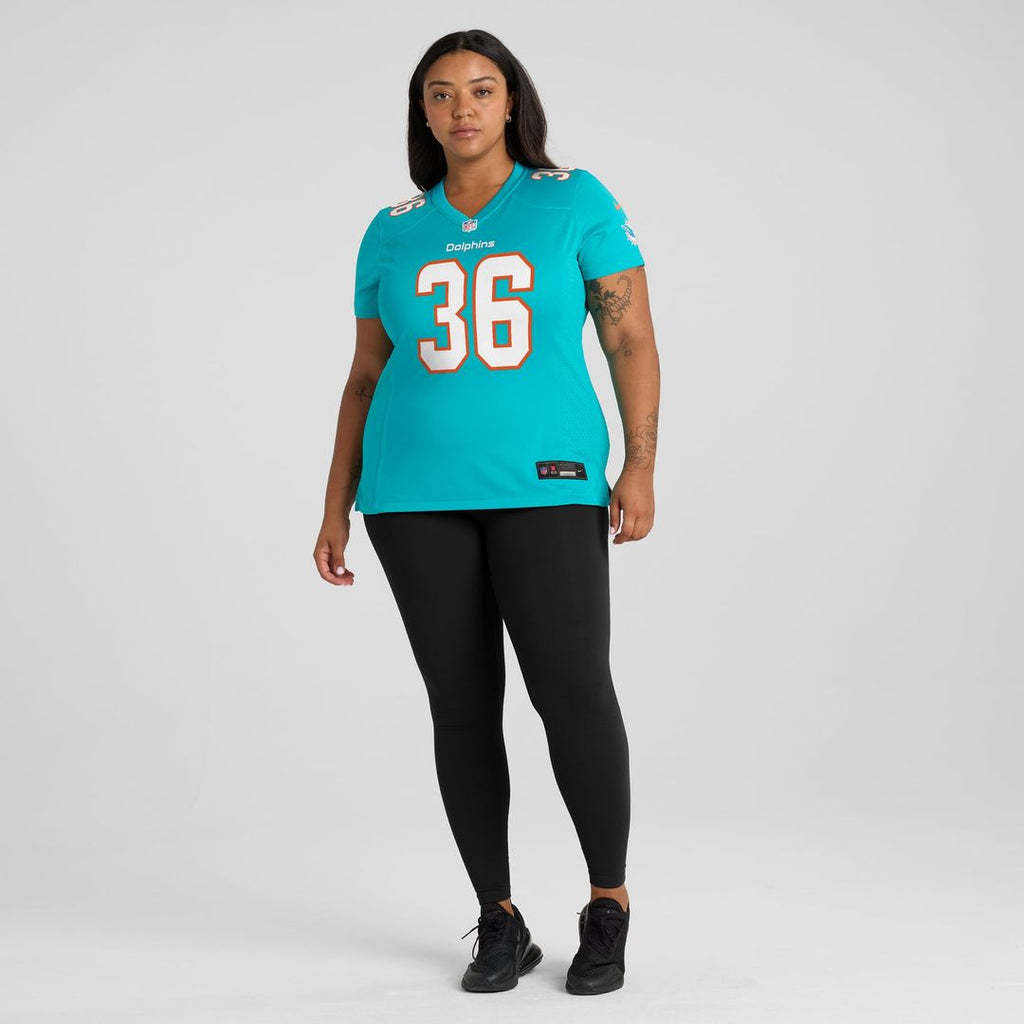 Storm Duck Miami Dolphins Women's Jersey - Aqua