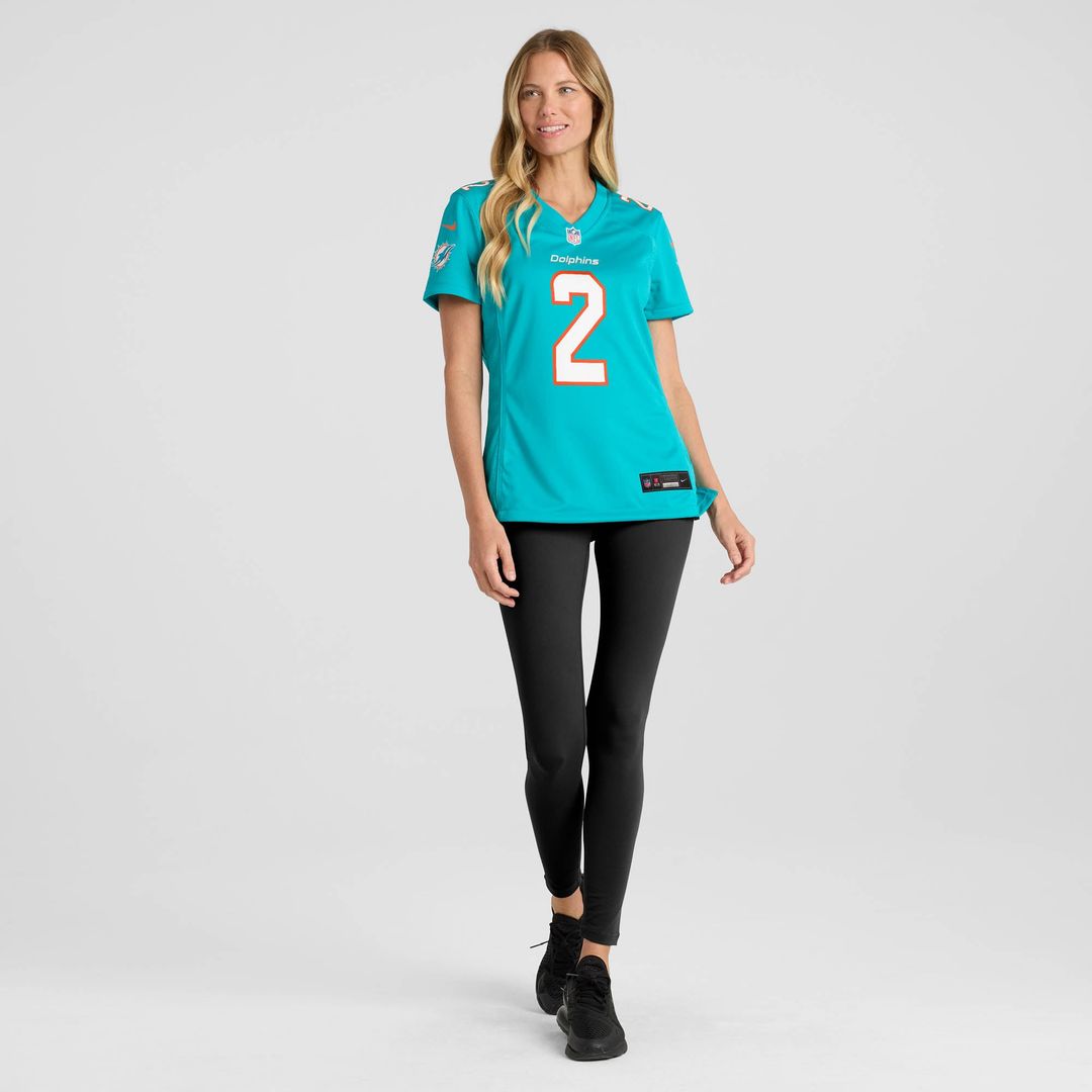 Malik Willis Miami Dolphins Women's Jersey - Aqua