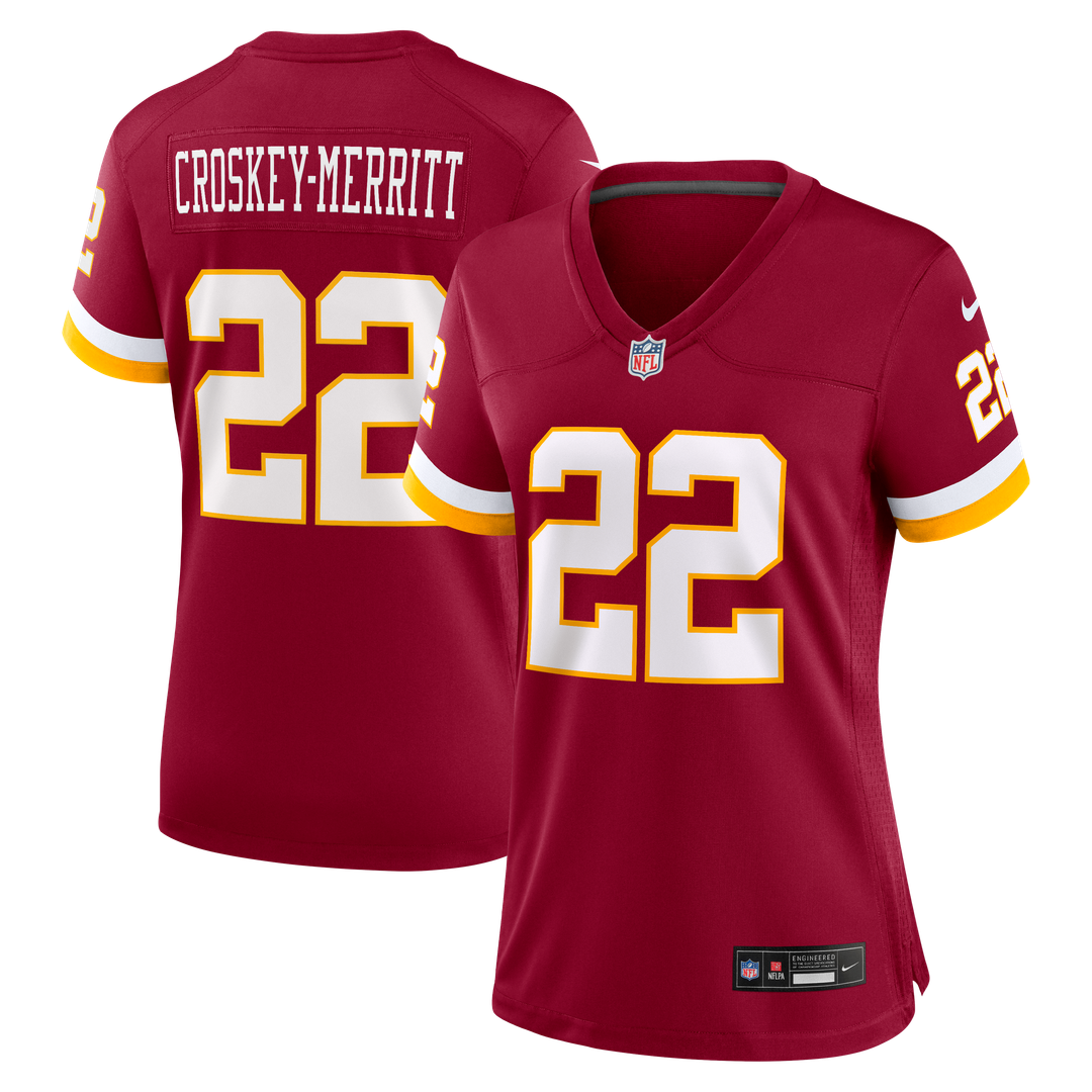 Jacory Croskey-Merritt Washington Commanders Women's Jersey - Burgundy