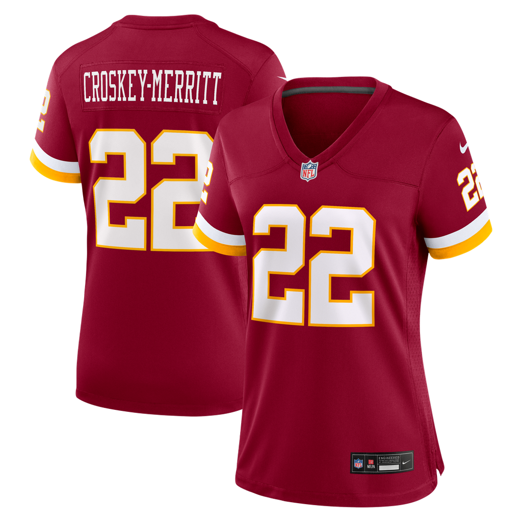 Jacory Croskey-Merritt Washington Commanders Women's Hail Raiser Alternate Jersey - Black