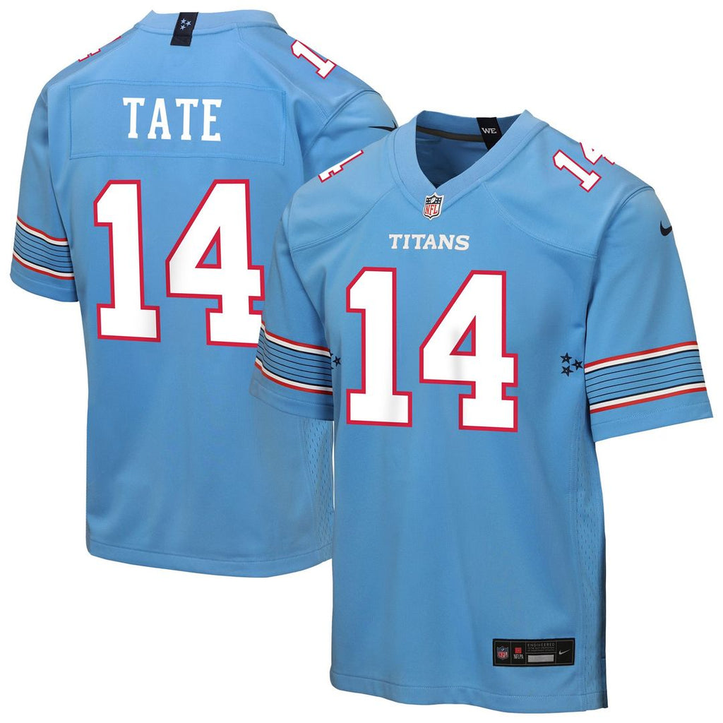 Carnell Tate Tennessee Titans Youth Team Jersey - Light Blue