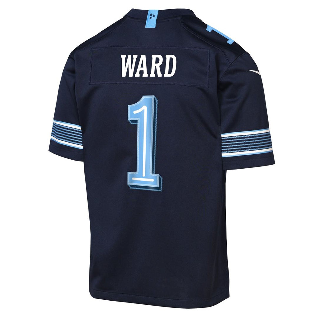 Cameron Ward Tennessee Titans Youth 2026 Rivalries Collection Jersey - Navy