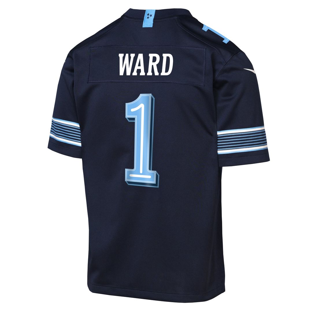Cameron Ward Tennessee Titans Youth 2026 Rivalries Collection Jersey - Navy