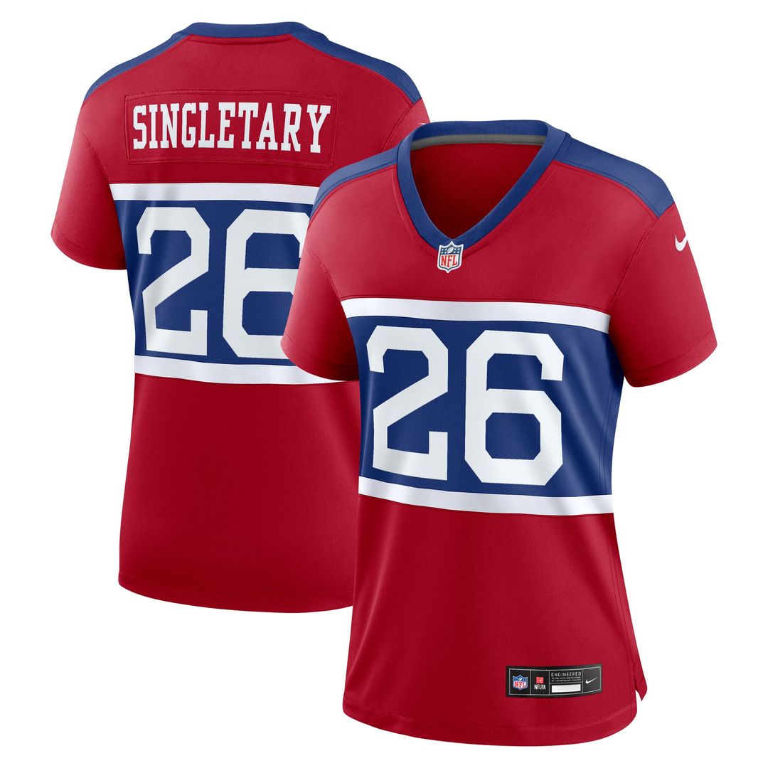 Devin Singletary New York Giants Women's Alternate Jersey - Century Red