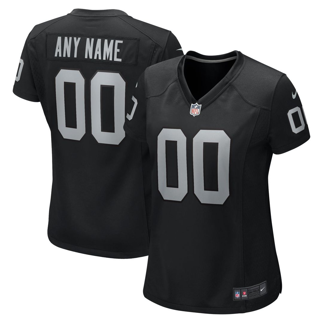 Las Vegas Raiders Women's Custom Jersey - Black