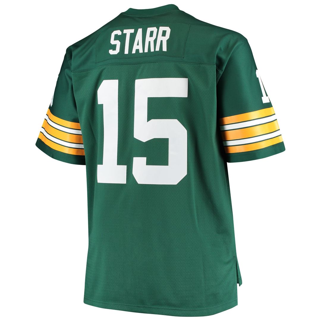 Bart Starr Green Bay Packers Big & Tall 1968 Retired Player Jersey - Green