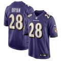 Taven Bryan Baltimore Ravens Team Jersey - Purple