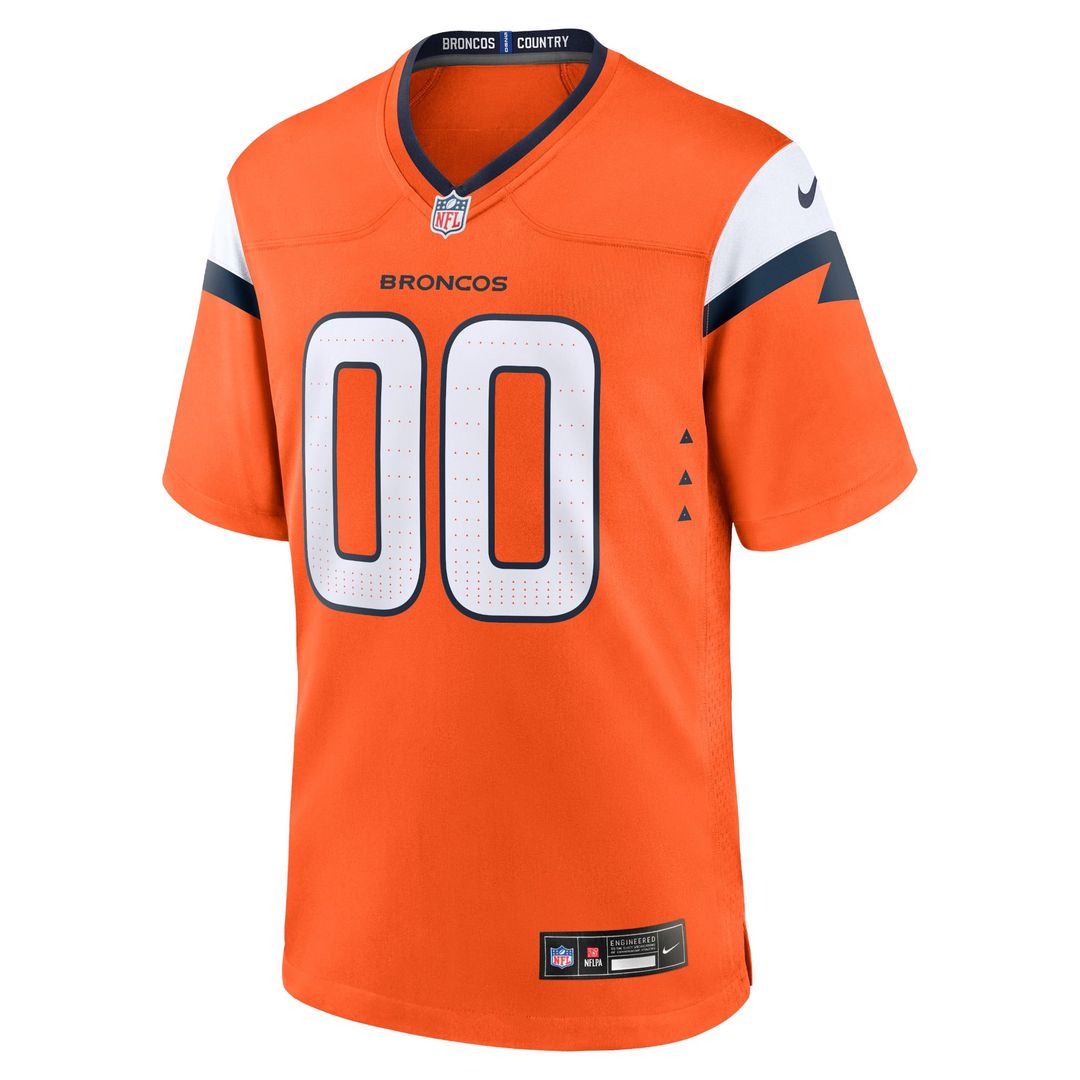 Denver Broncos Team Custom Jersey - Orange