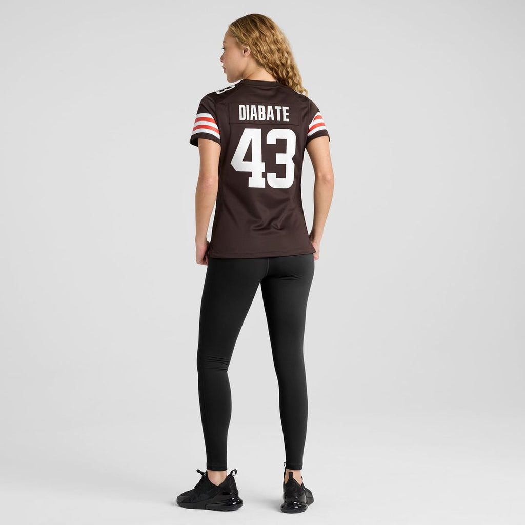 Mohamoud Diabate Cleveland Browns Women's Team Jersey - Brown