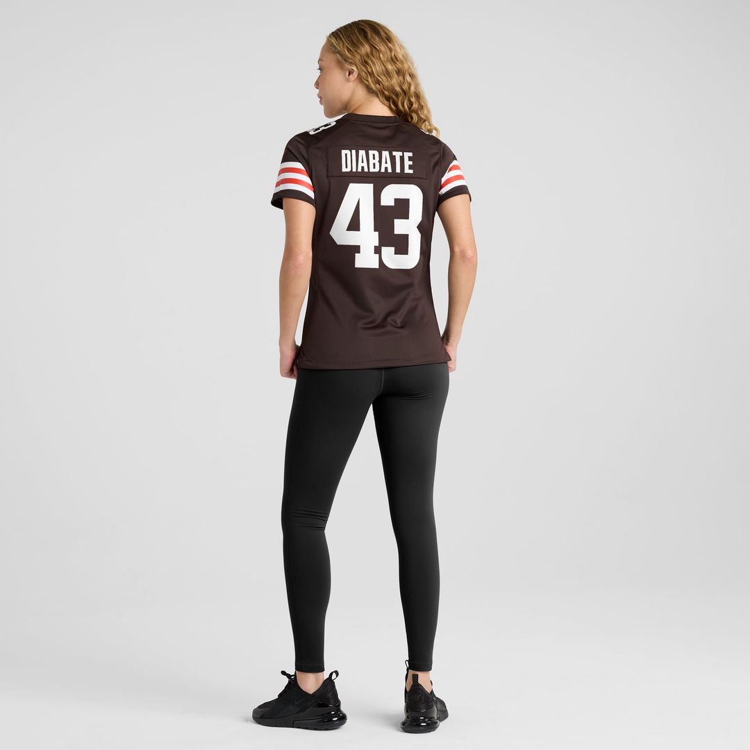 Mohamoud Diabate Cleveland Browns Women's Team Jersey - Brown