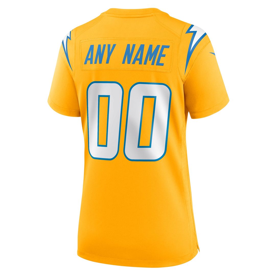 Los Angeles Chargers Women's Alternate Super Chargers Game Custom Jersey - Navy