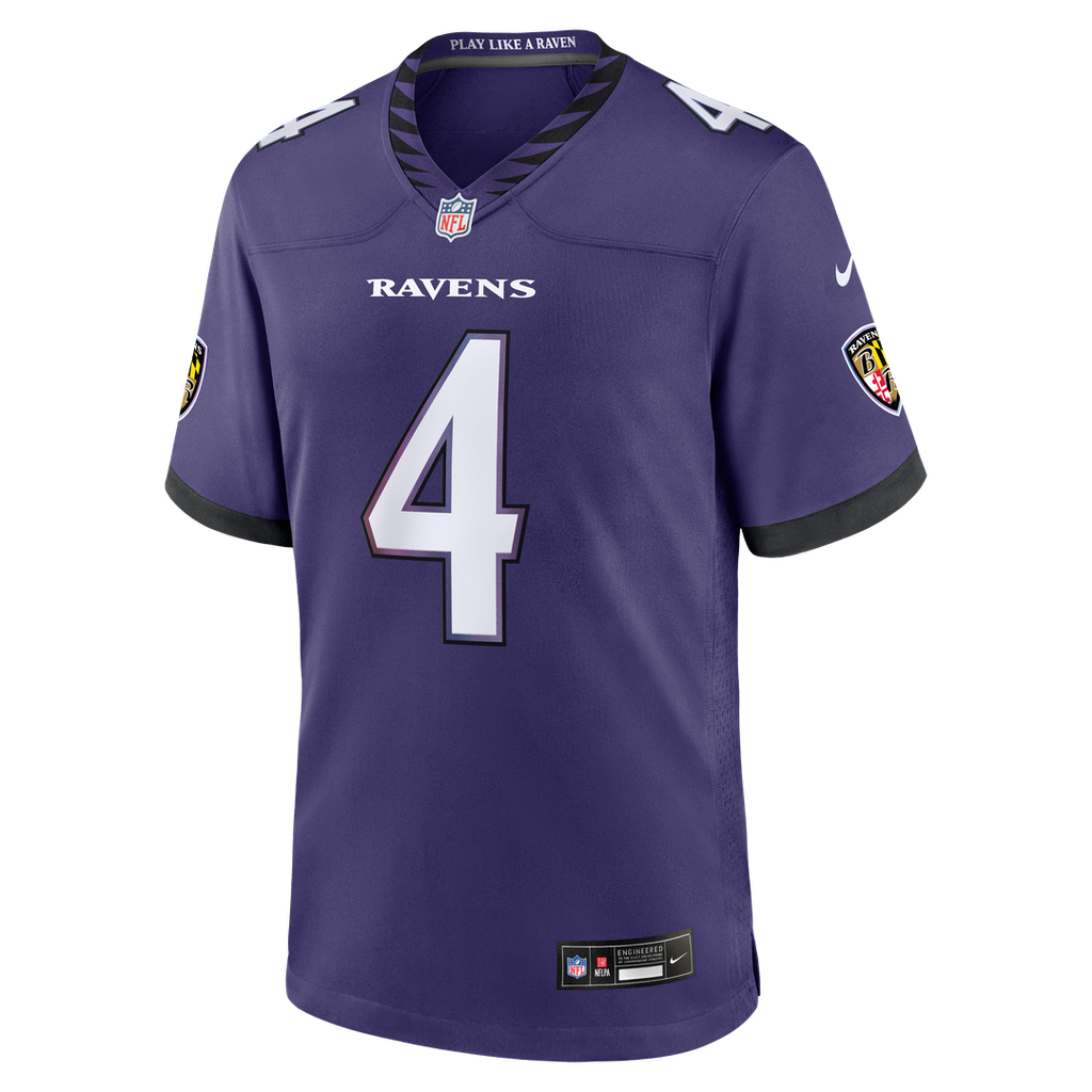 Zay Flowers Baltimore Ravens Team Jersey - Purple