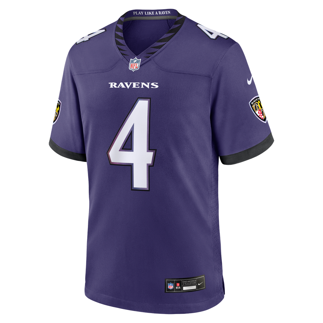 Zay Flowers Baltimore Ravens Team Jersey - Purple