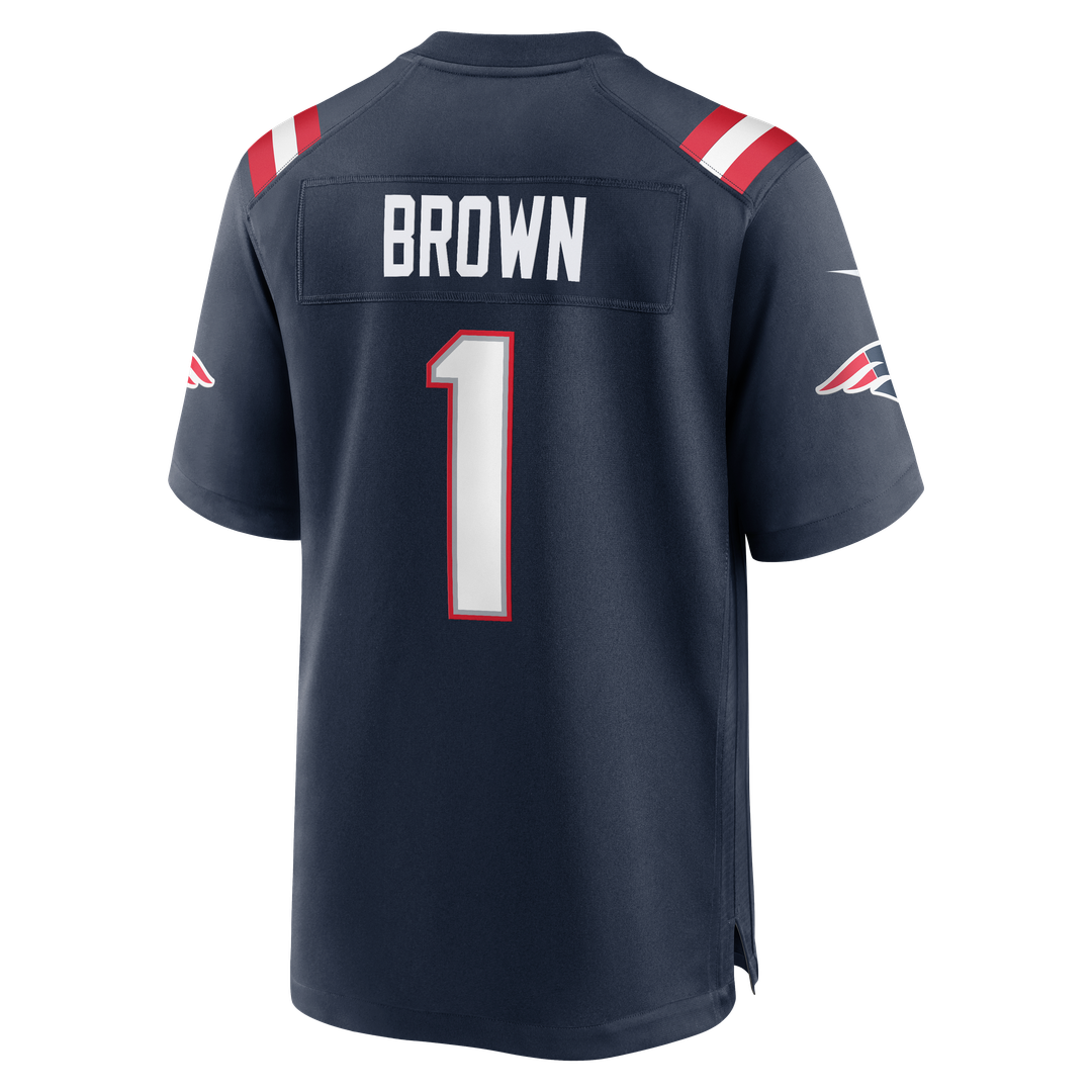 A.J. Brown New England Patriots Team Jersey - Navy