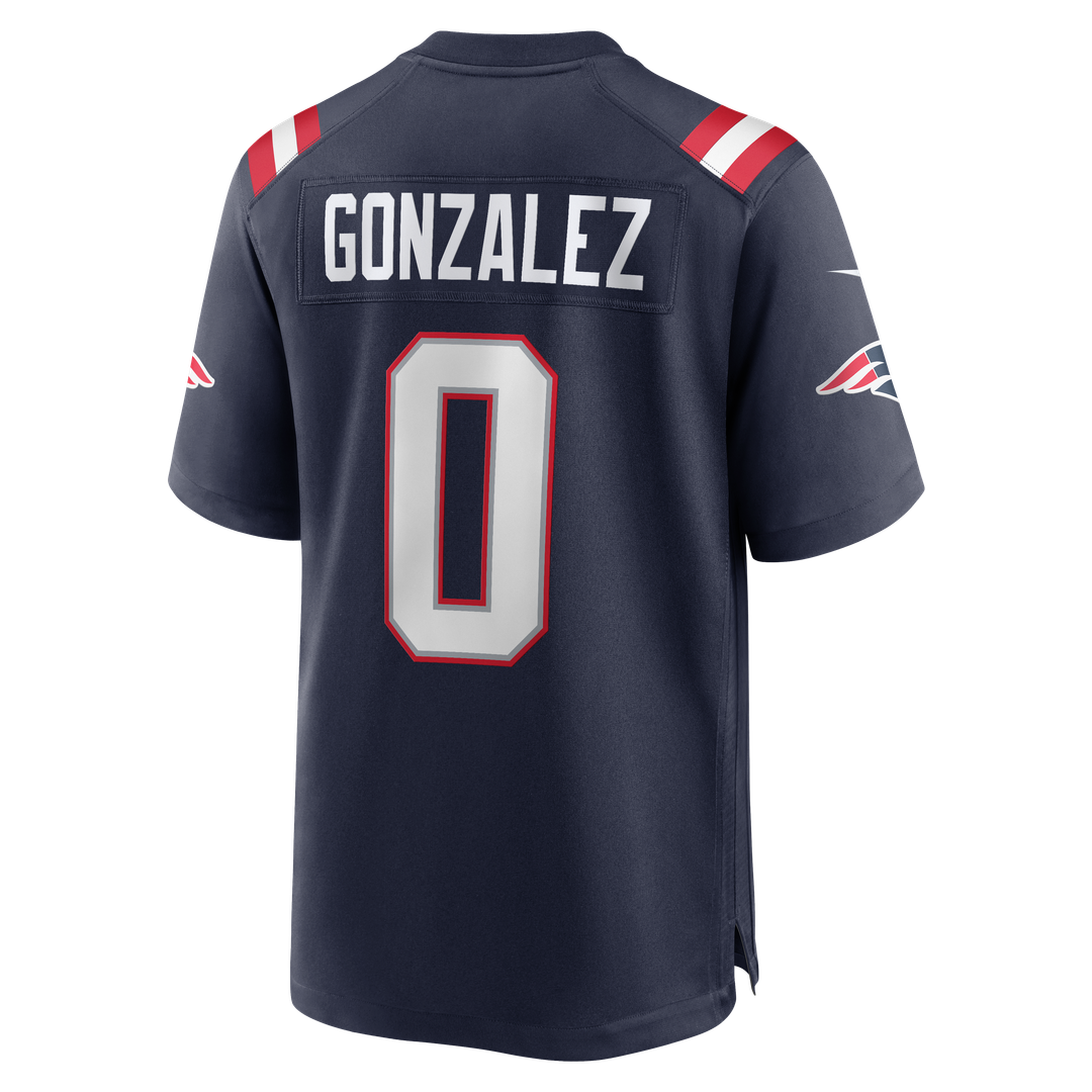 Christian Gonzalez New England Patriots Team Jersey - Navy