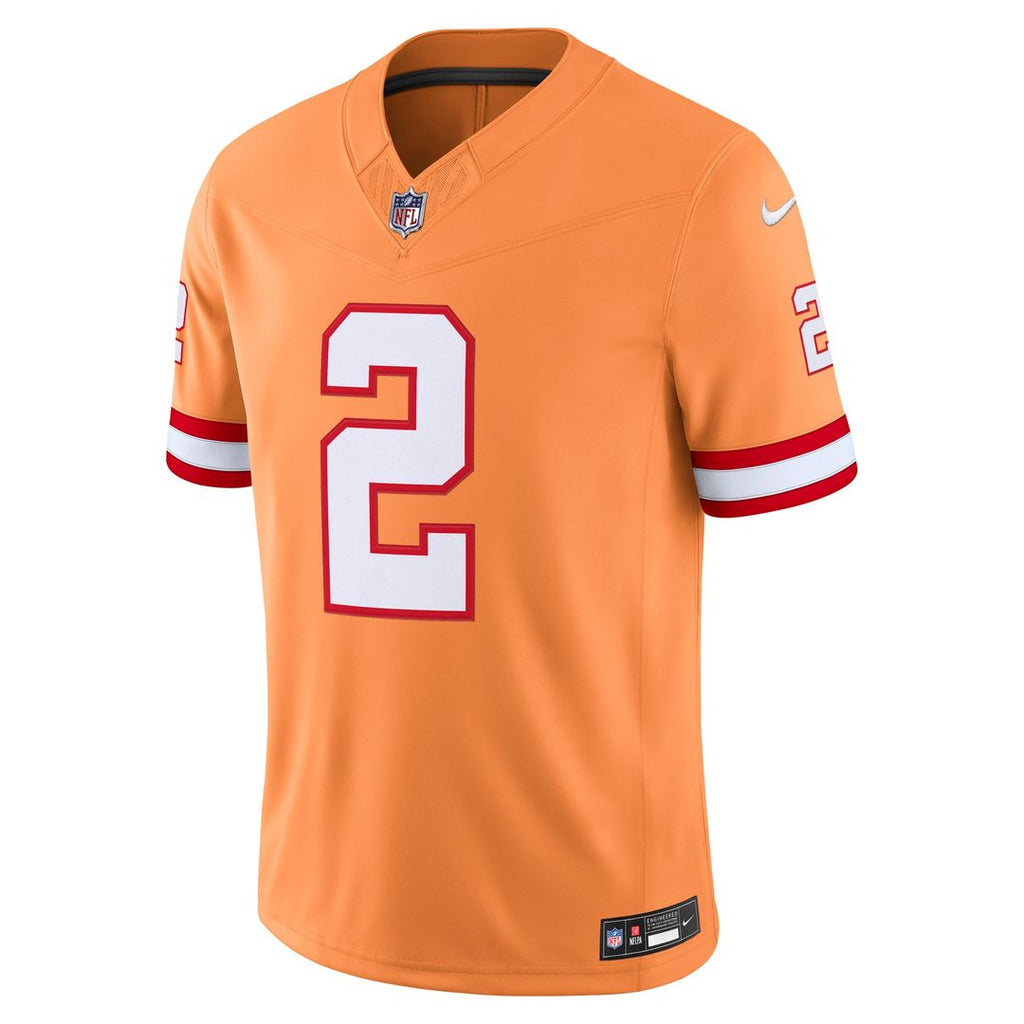 Emeka Egbuka Tampa Bay Buccaneers Alternate Stitched Jersey - Creamsicle