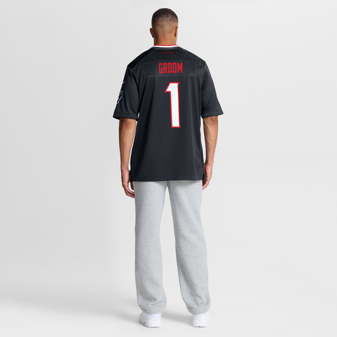 Number 1 Groom Houston Texans Jersey - Navy