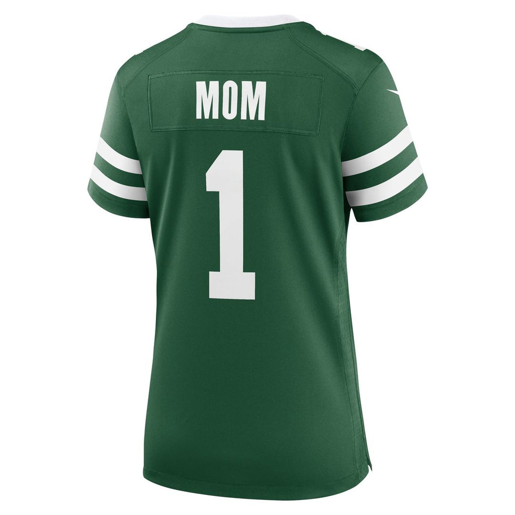 New York Jets Women's #1 Mom Jersey - Legacy Green