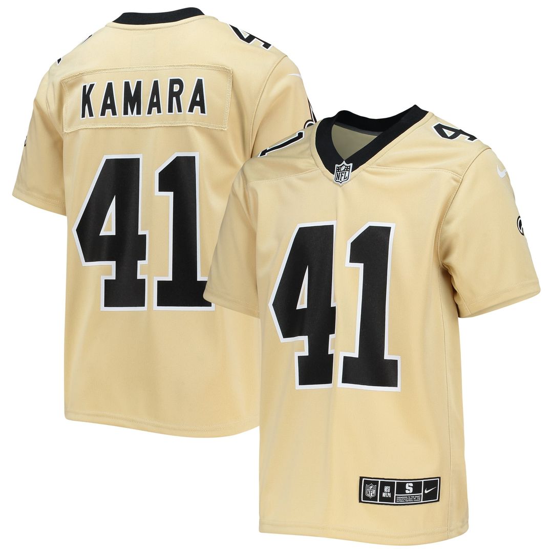 Alvin Kamara New Orleans Saints Youth Inverted Team Jersey - Gold