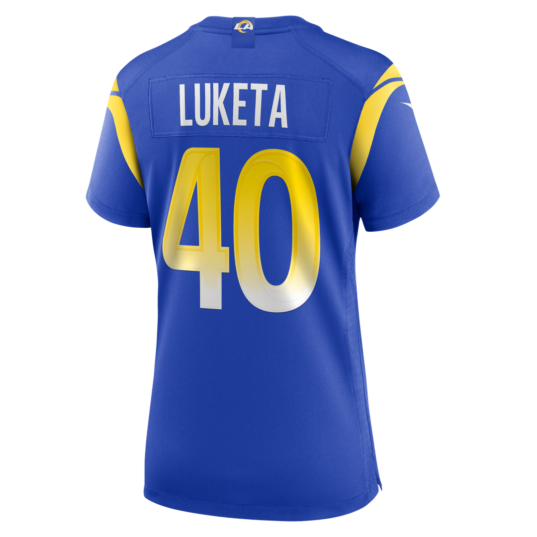 Jesse Luketa Los Angeles Rams Women's Team Jersey - Royal