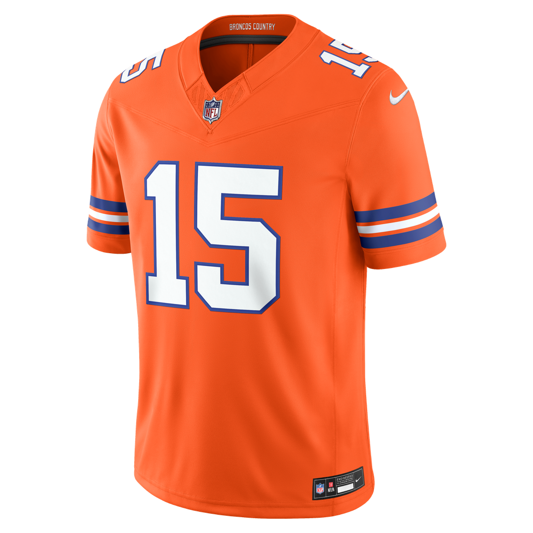 Nik Bonitto Denver Broncos Alternate Mile High Collection 1977 Throwback Stitched Jersey - Orange