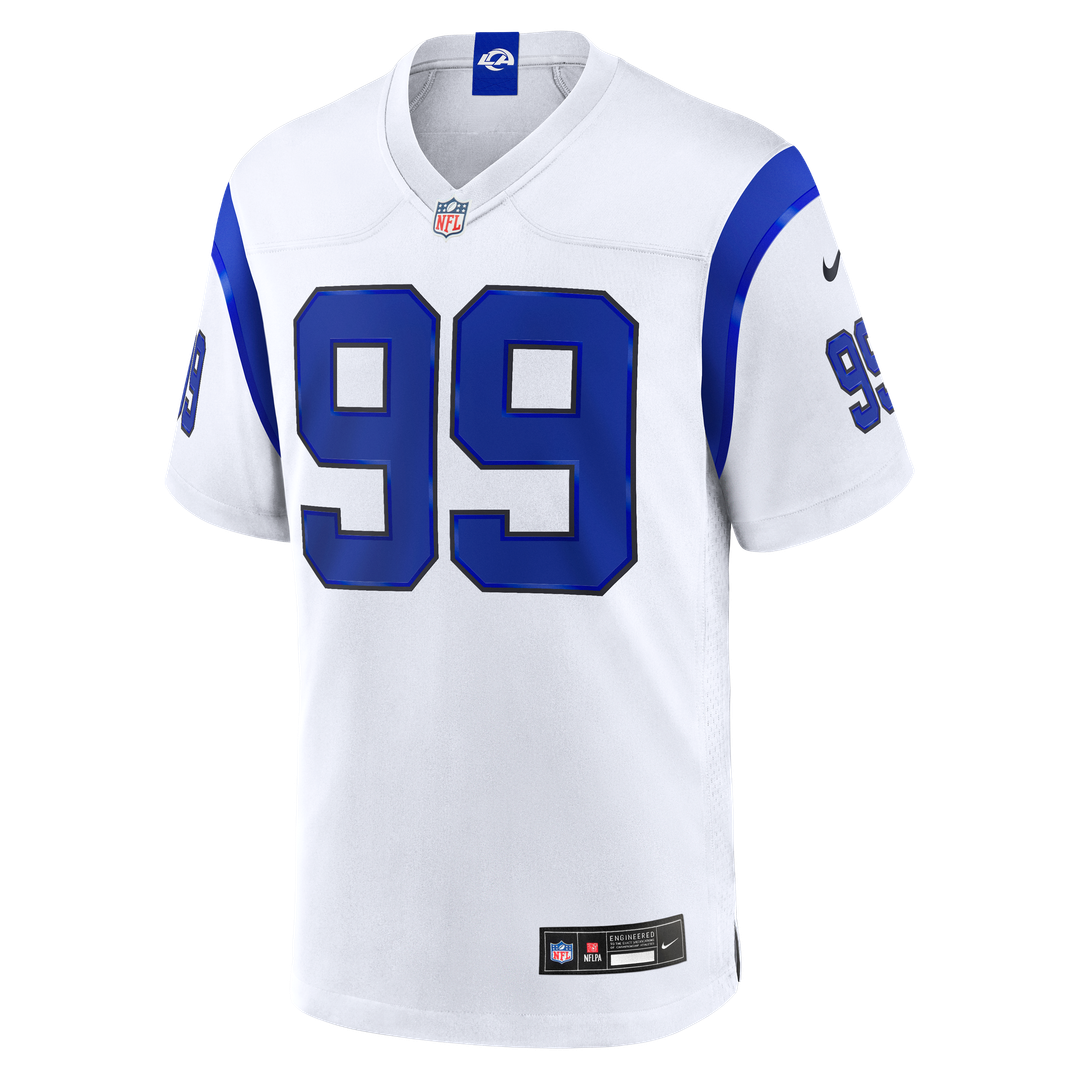 Aaron Donald Los Angeles Rams Fearsome White Jersey