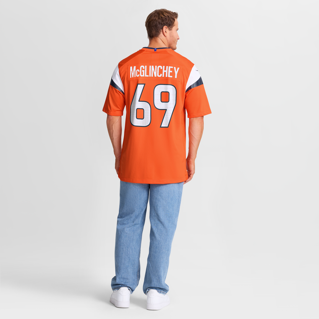 Mike McGlinchey Denver Broncos Team Jersey - Orange