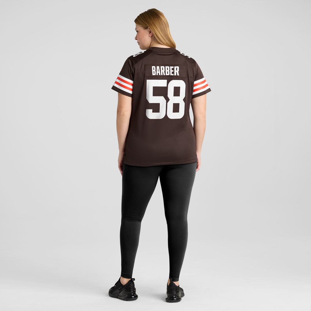 Austin Barber Cleveland Browns Women's Team Jersey - Brown