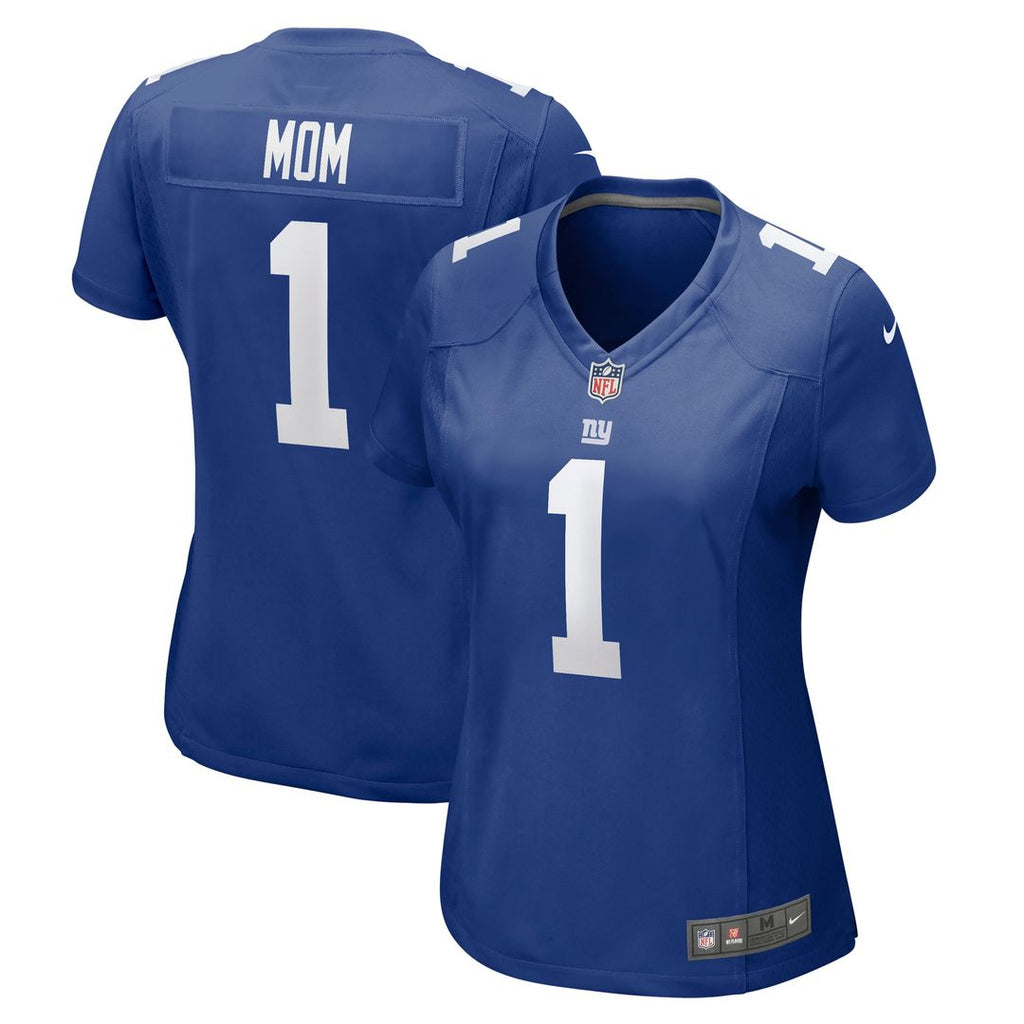 Number 1 Mom New York Giants Women's Jersey - Royal